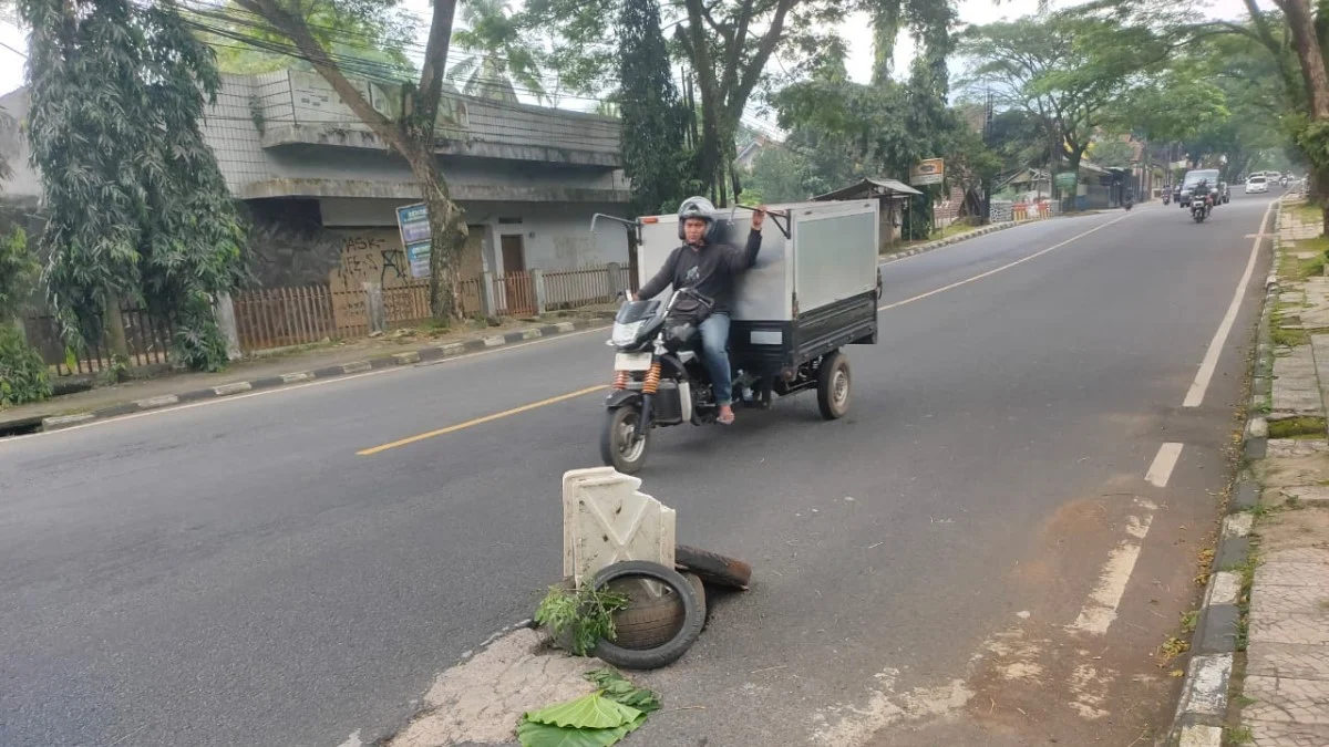 Jalan Nasional di Ciamis Berlubang