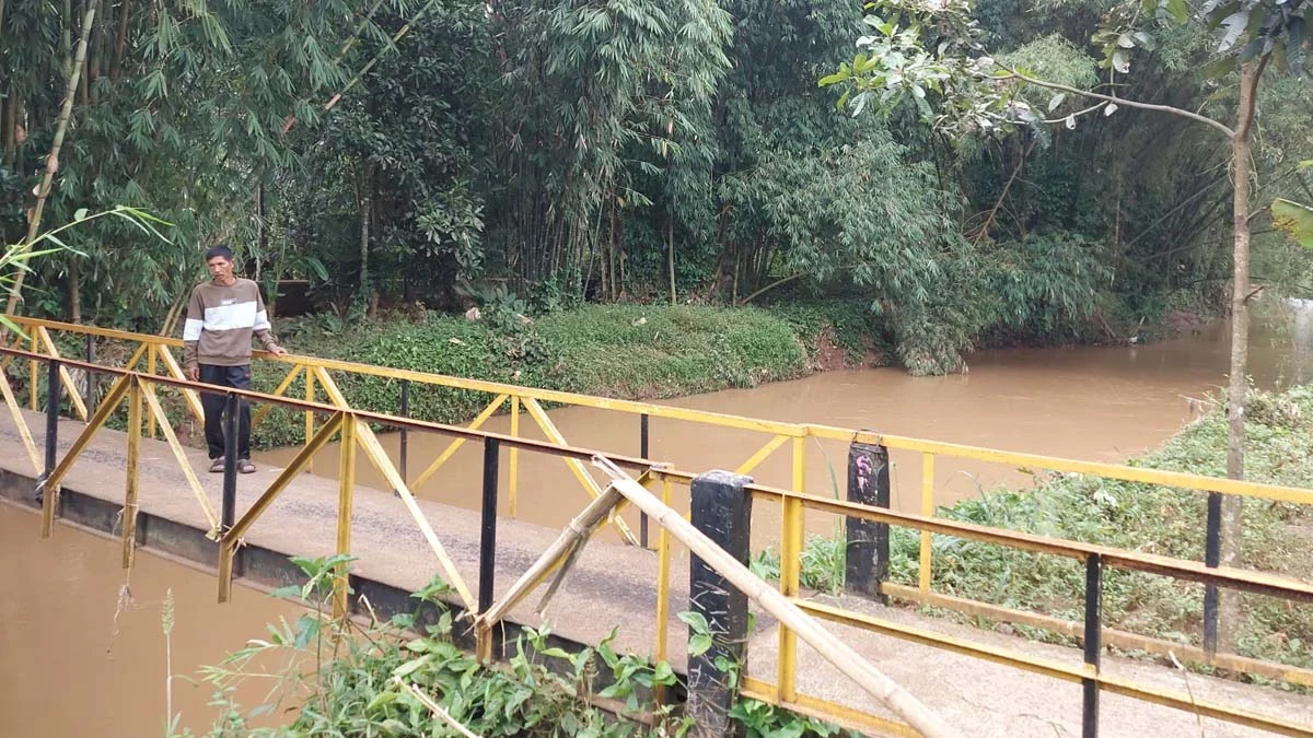 Sungai citanduy di Tanjungsari kabupaten tasikmalaya