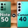 Tecno Camon 40 vs Infinix Note 50