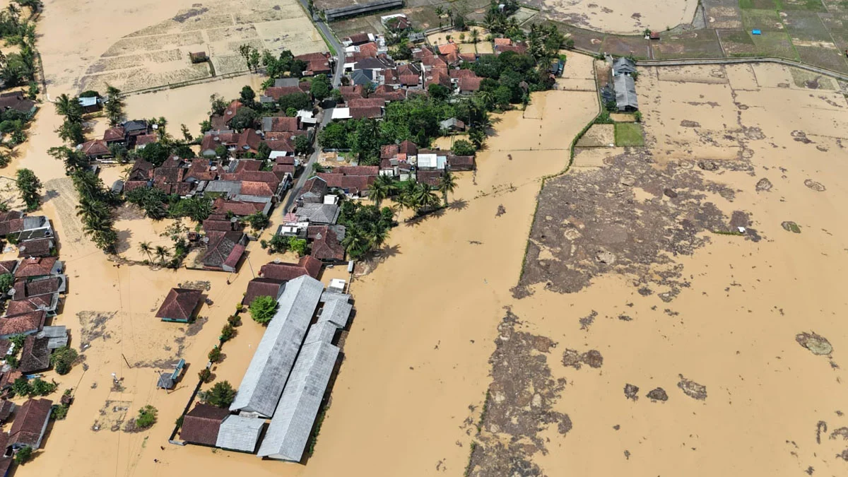 Banjir sukaresik Kabupaten Tasikmalaya