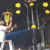 lampu hias pedestrian cihideung Kota Tasikmalaya