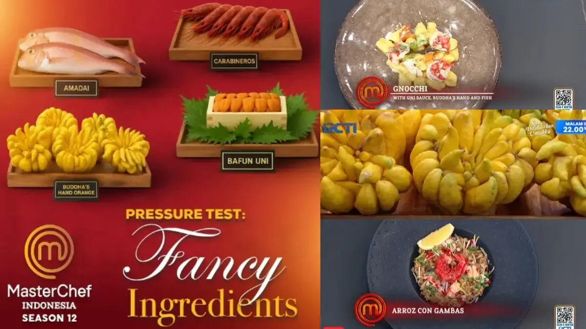 4 Fancy Ingredients di Pressure Test MasterChef Indonesia Season 12 (@masterchefina, tangkapan layar RCTI+)