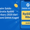 Klaim Saldo DANA Gratis