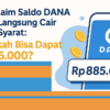 Cara Klaim Saldo DANA Gratis Langsung Cair