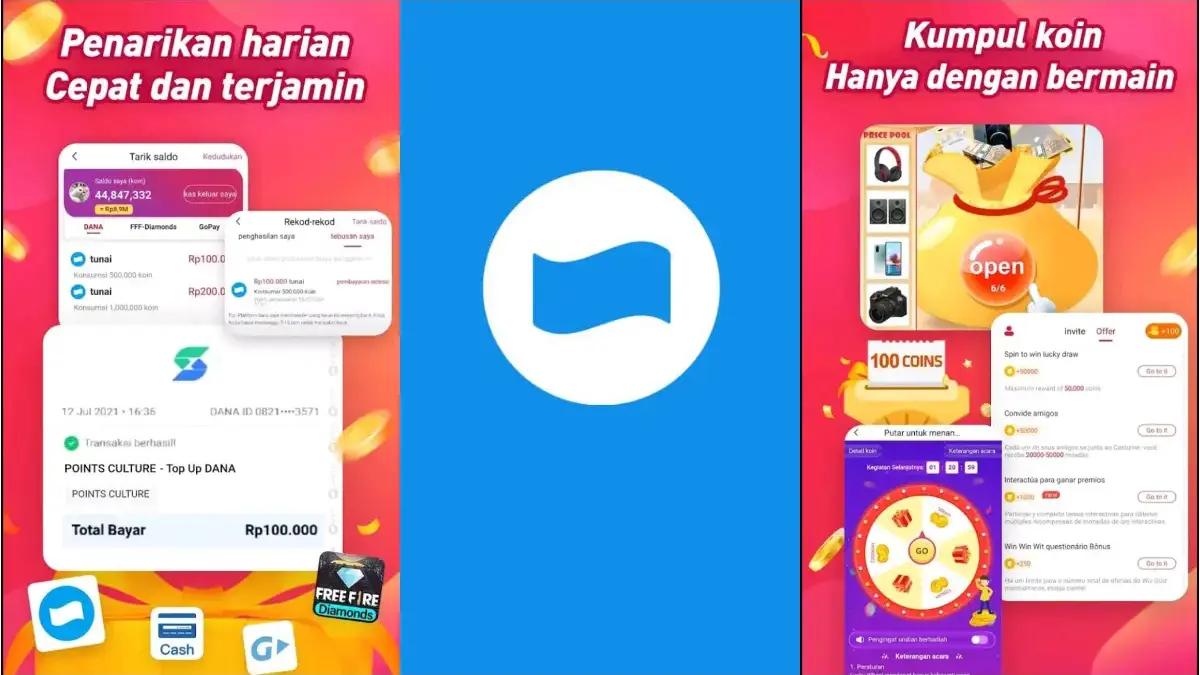 Aplikasi Penghasil Uang (tangkapan layar Apk Cashzine)