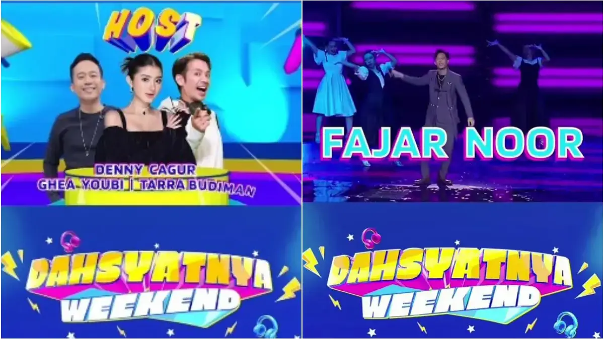 Shabrina dan Fajar di DahSyatnya Weekend (instagram.com @rctimegaentertainmet)