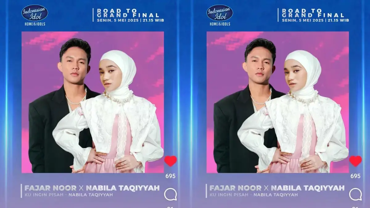 Fajar Noor dan Nabila Taqiyyah Bakal Duet (instagram.com indonesianidolid)