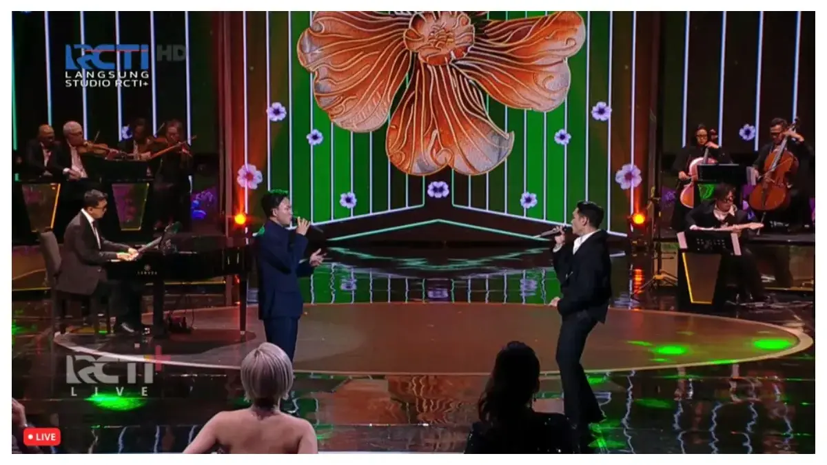 Kolaborasi Fajar Noor dan Afgan (tangkapan layar RCTI+)