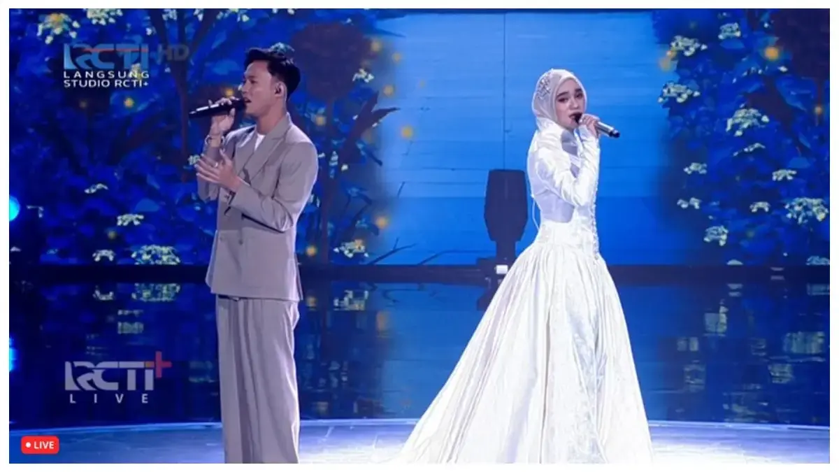 Duet Magis Fajar Noor feat Nabila Taqiyyah (tangkapan layar Aplikasi RCTI+)