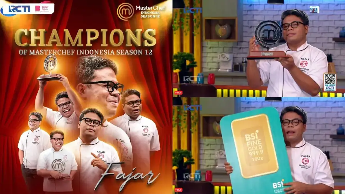 Deretan Hadiah yang Dibawa Pulang Fajar (instagram.com @masterchefina, tangkapan layar RCTI+)