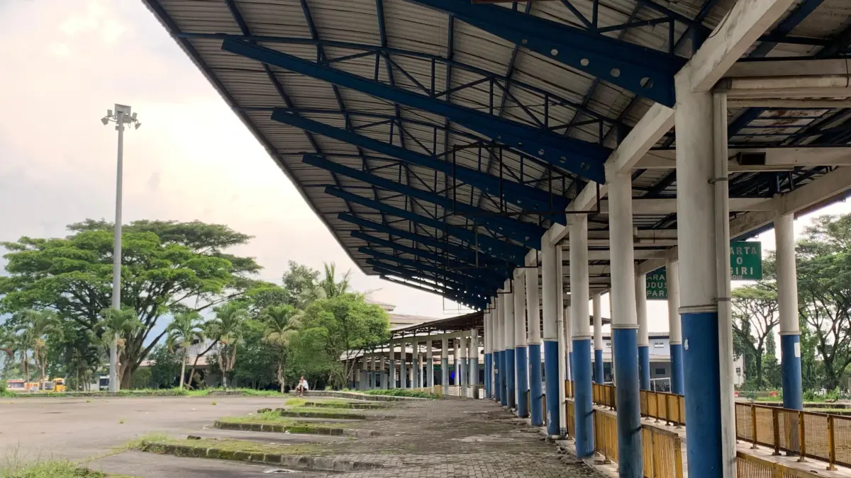 Kondisi terminal Tipe A Indihiang, transportasi umum, pool bus Kota Tasikmalaya
