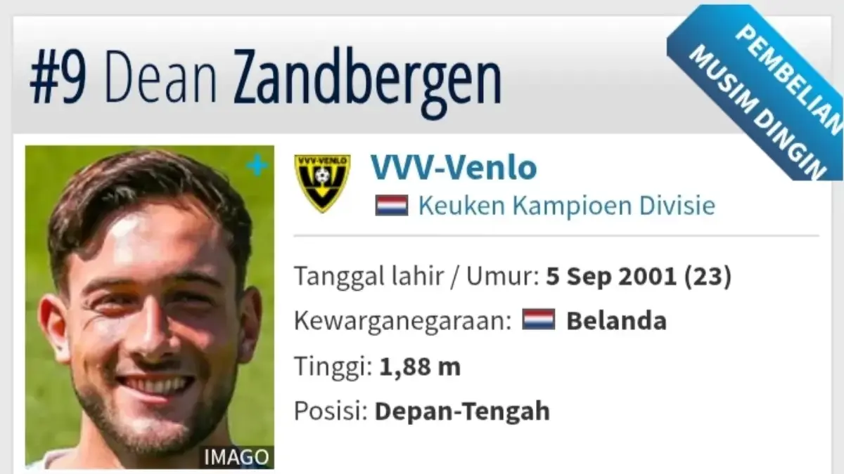 Profil Dean Zandbergen
