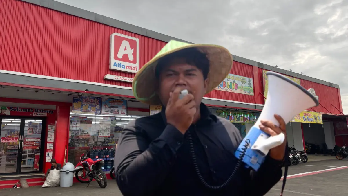 Minimarket alfamidi ilegal, kasus pidana, perizinan usaha