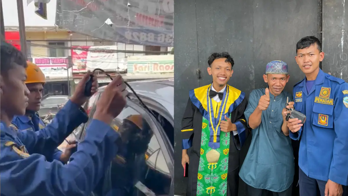 Pemadam kebakaran, damkar kota tasikmalaya, wisuda universitas siliwangi