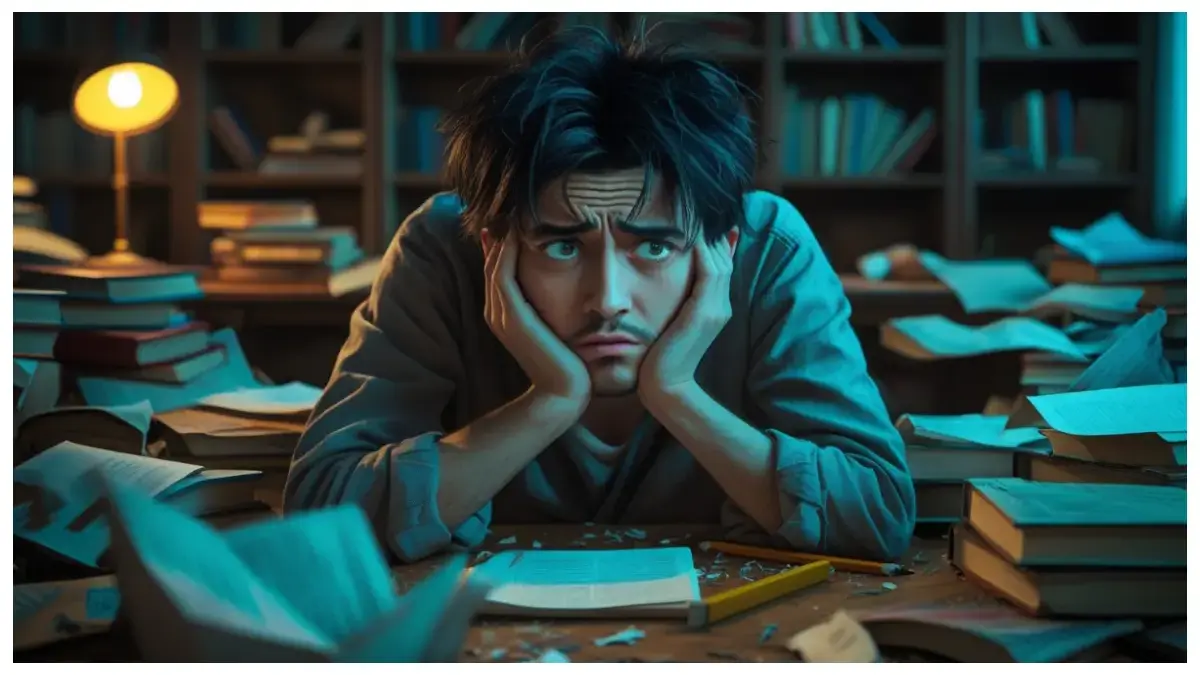 Kebiasaan Sehari-hari Ini Diam-Diam Bisa Merusak Kesehatan Mental (ilustrasi stress by leonardo.ai)
