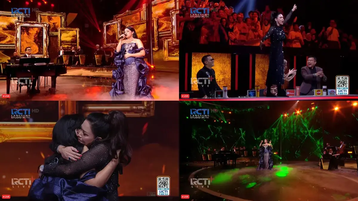 Shabrina Leanor Bikin Bunda Maia Naik Meja (Tangkapan layar RCTI+)