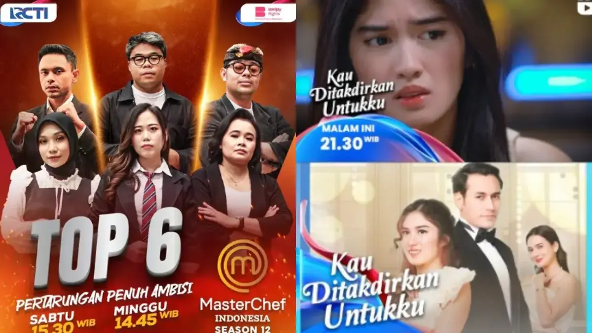 MasterChef Indonesia Season 12 dan Kau Ditakdirkan Untukku (instagram.com @masterchefina @officialrcti)