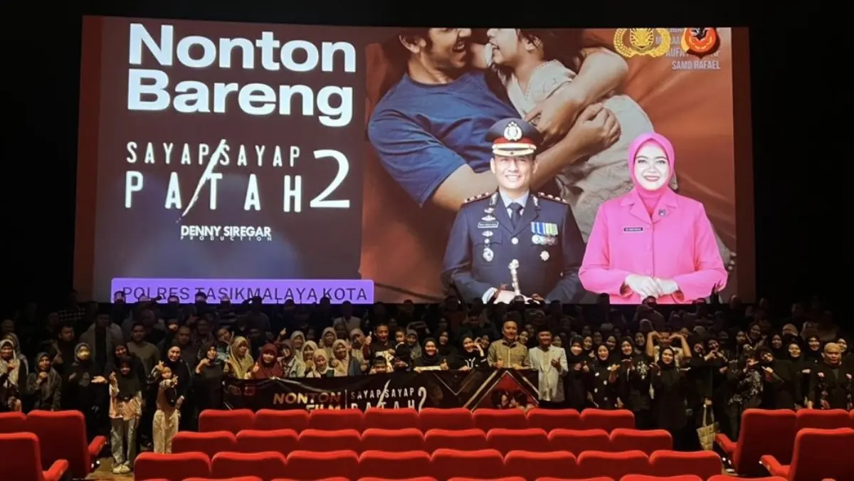 Nonton bareng film sayap-sayap patah 2, polres tasikmalaya kota
