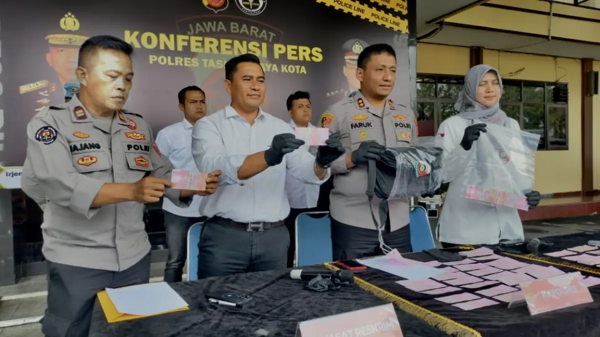 Kasus pabrik uang palsu, polres tasikmalaya kota