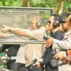 Polres Banjar Latihan Menembak Bersama TNI