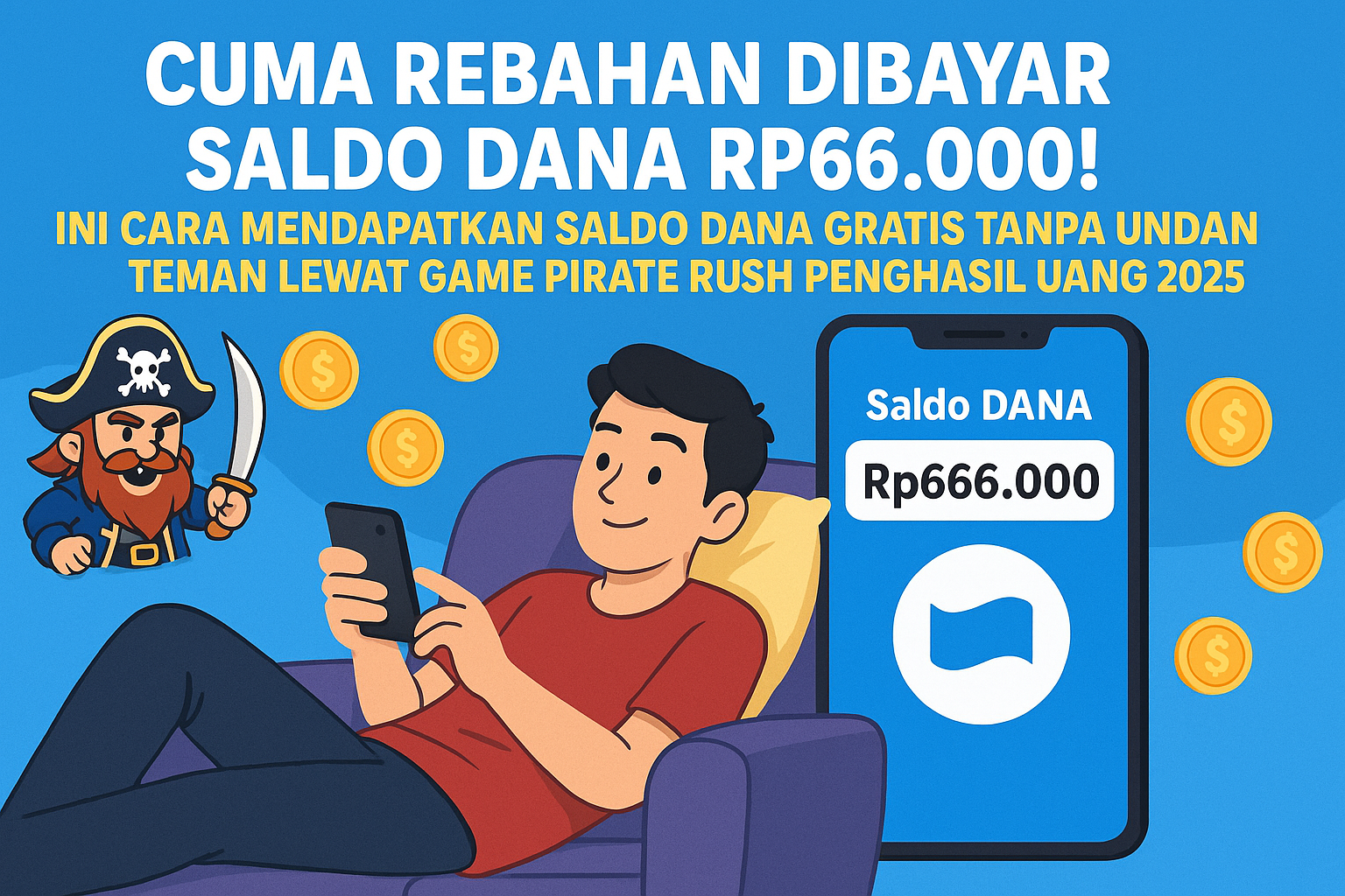 Mau Saldo DANA Gratis Ratusan Ribu Sambil Rebahan? Cobain Game Penghasil Uang Ini!