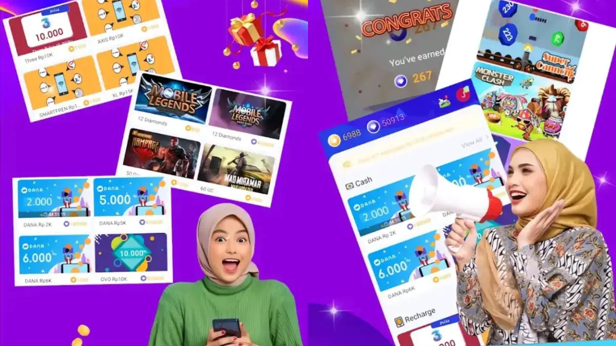 Saldo DANA dari Check-In Harian (Istimewa: play store JadiDuit)