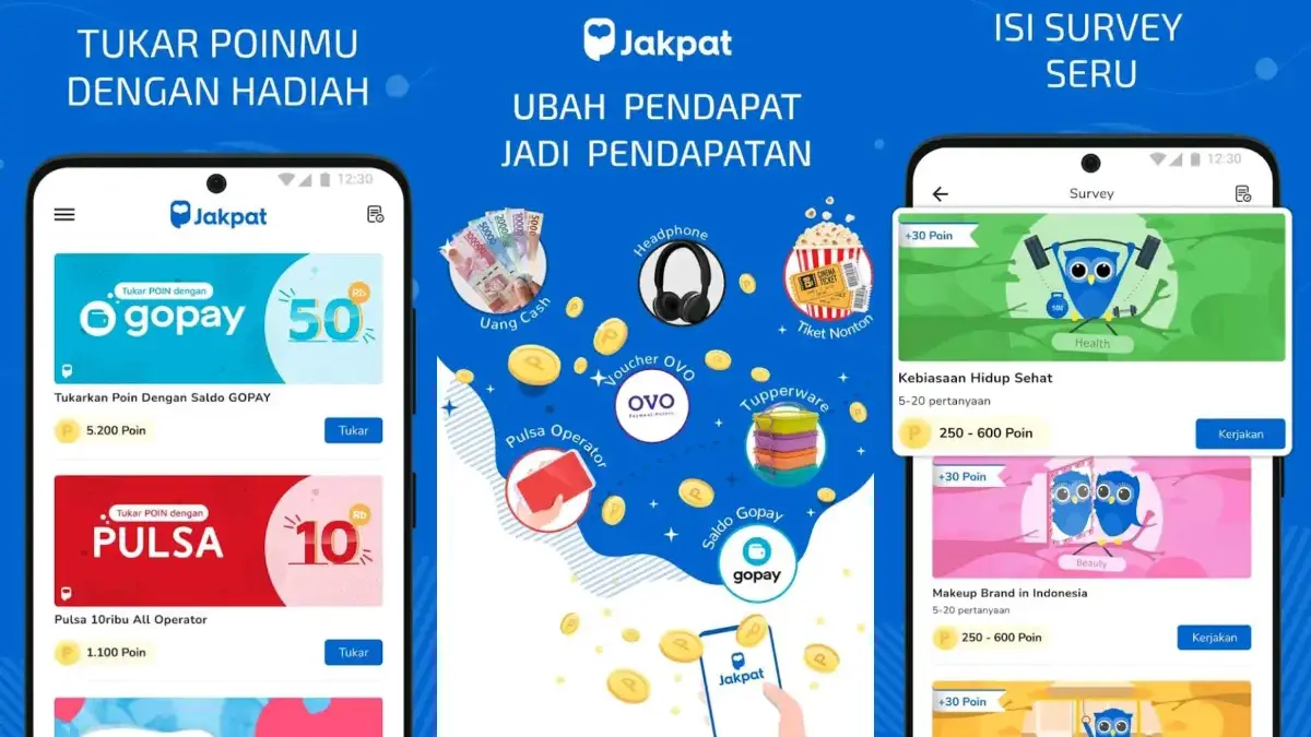 Cuma Isi Survei, Bisa Dapat Pulsa & Saldo DANA (Istimewa: play store Jakpat)