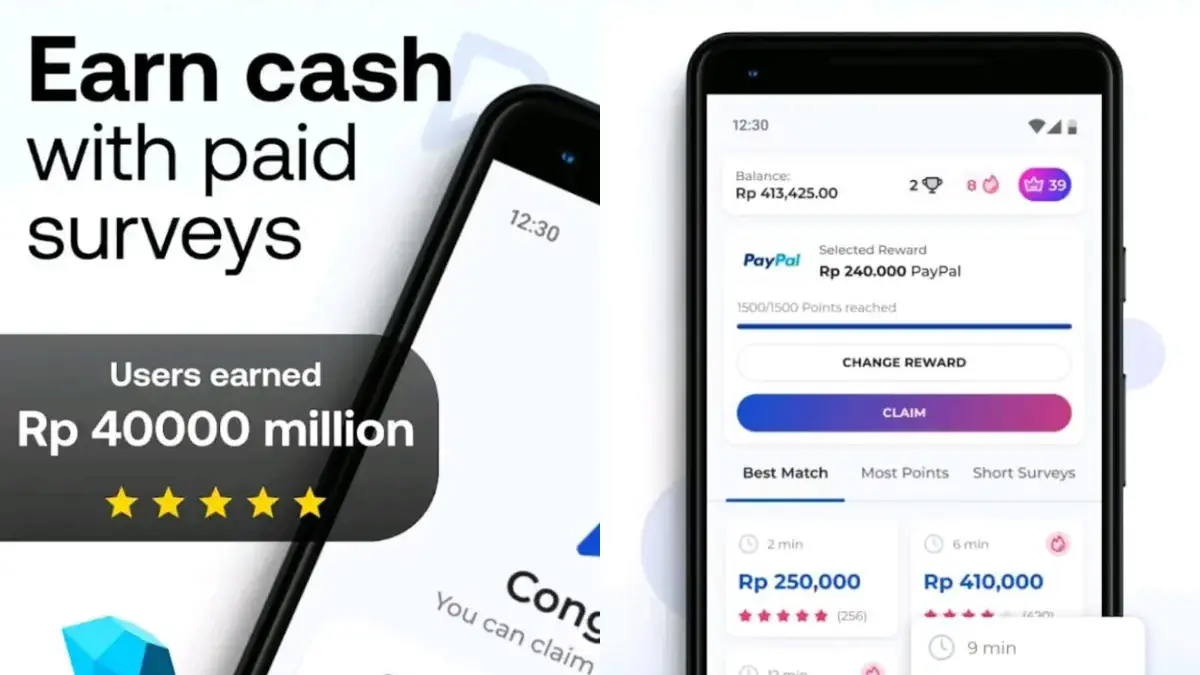 Aplikasi Survei yang Beneran Bayar Tunai ke PayPal (istimewa: Play Store Prime Opinion)
