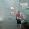 Fogging di Desa Sukaraja Rajapolah Tasikmalaya