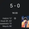 Inter Milan kalah 5-0 dari PSG di final Liga Champions