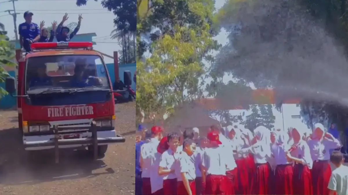 Perpisahan sekolah, petugas damkar kota tasikmalaya