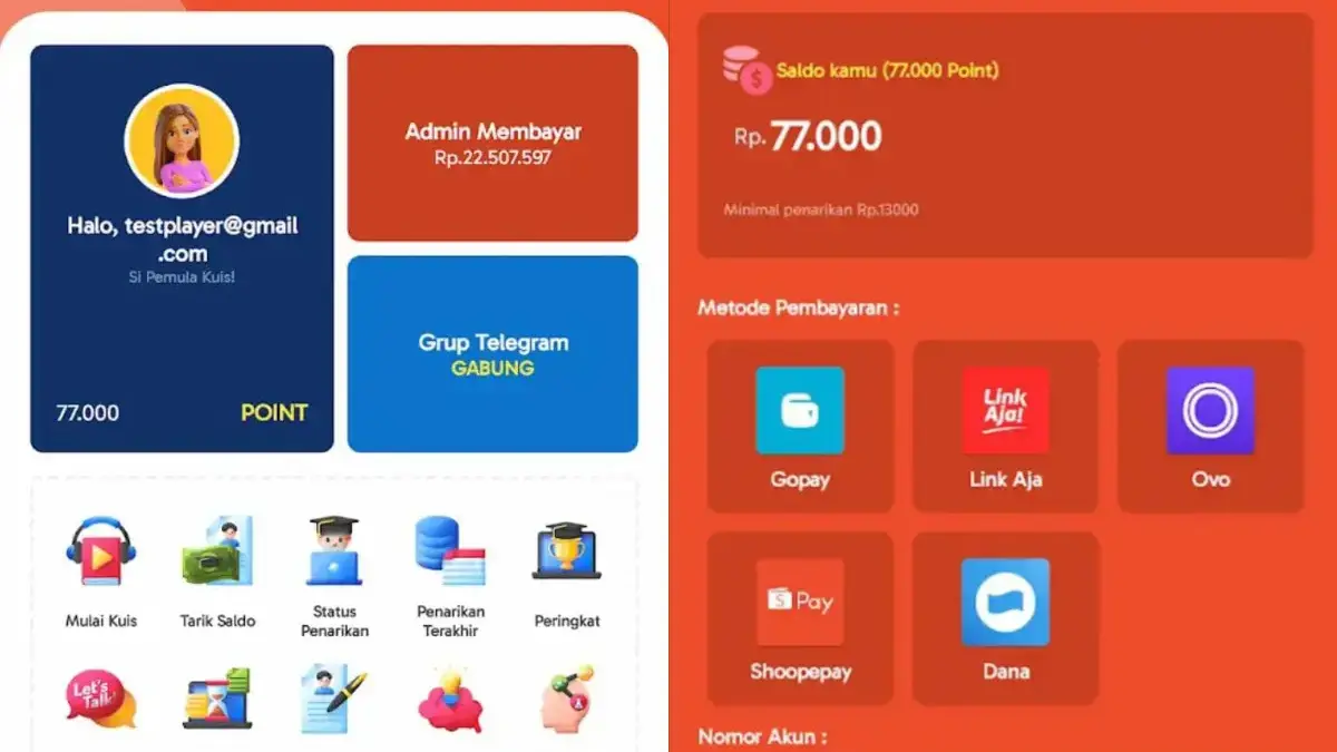 Aplikasi Penghasil Uang Kuis Hasil (istimewa: play store)