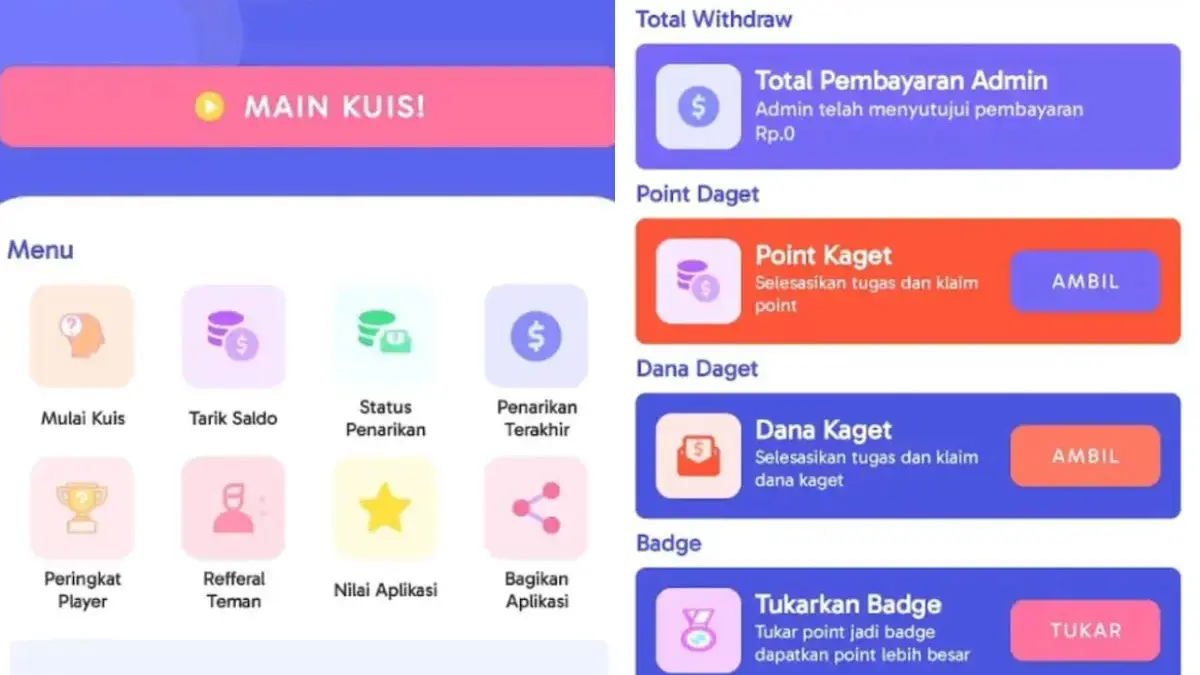 Aplikasi Penghasil Uang, yang Terbukti Membayar (istimewa: play store kuis saldo)