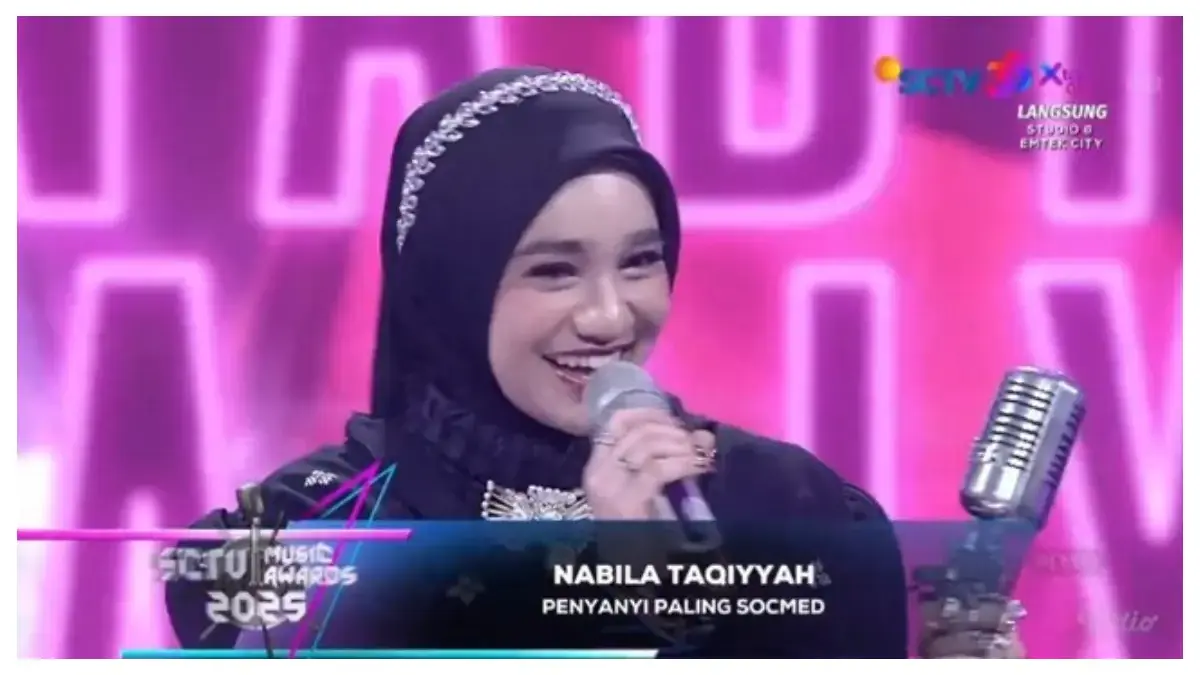 Nabila Taqiyyah Sabet Gelar Penyanyi Paling Socmed (tangkapan layar vidio.com)