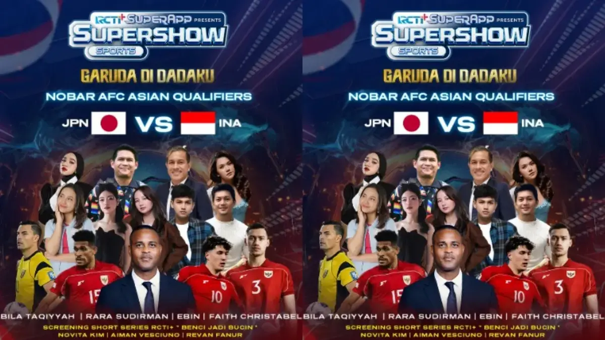 Supershow Sports Nobar AFC Asian Qualifiers Jepang vs Indonesia (instagram.com @rctiplusofficial)