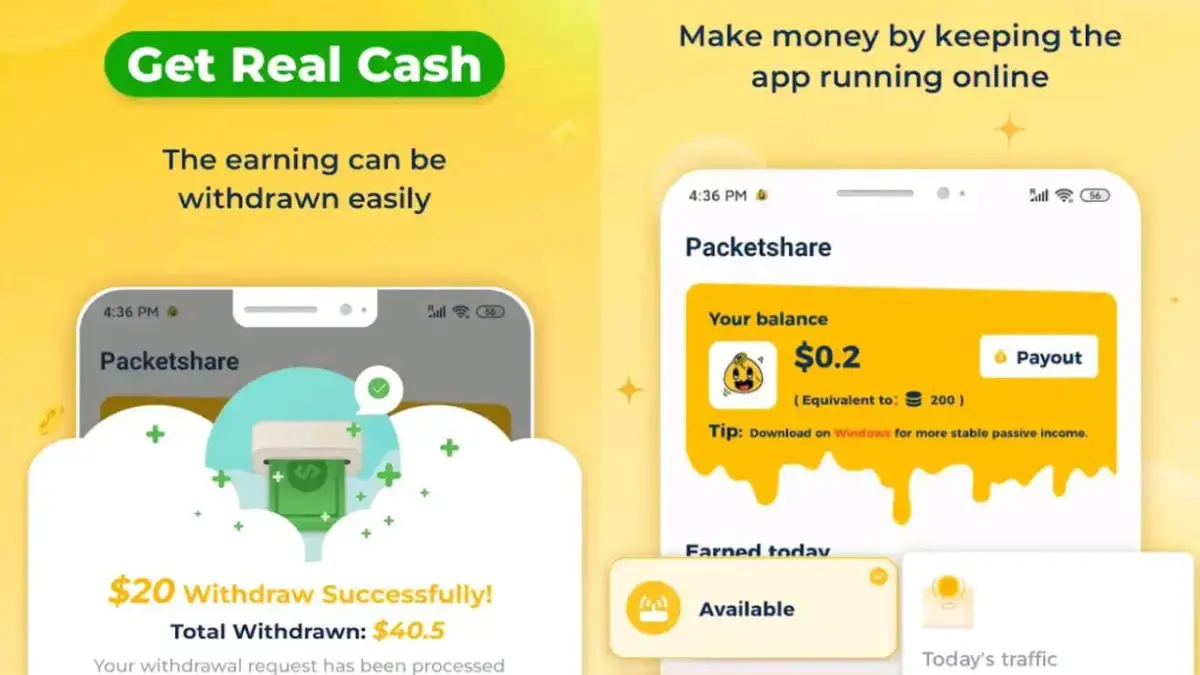 Cara Dapat Dolar dari Aplikasi Penghasil Uang (istimewa: play store Packetshare)