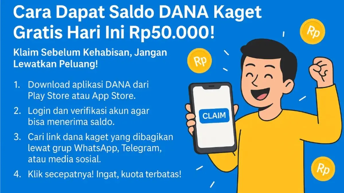 Saldo DANA Kaget Gratis Hari Ini
