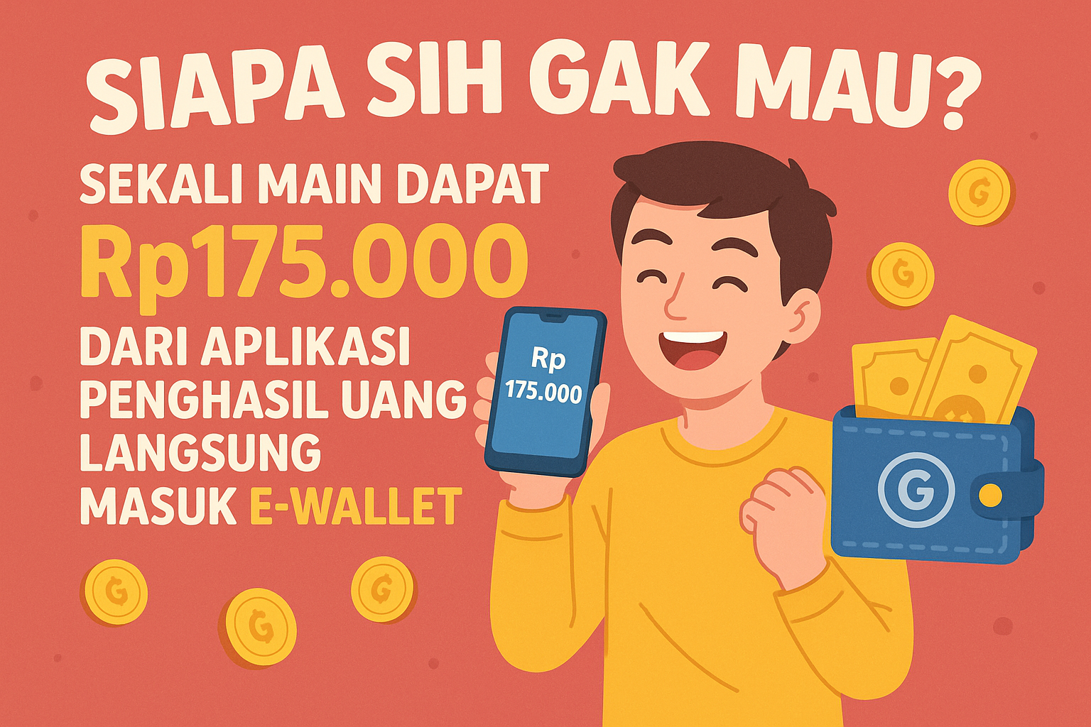 Aplikasi Penghasil Uang Langsung Masuk E-Wallet