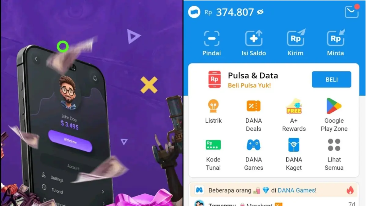 Aplikasi Penghasil DANA Tercepat 2025