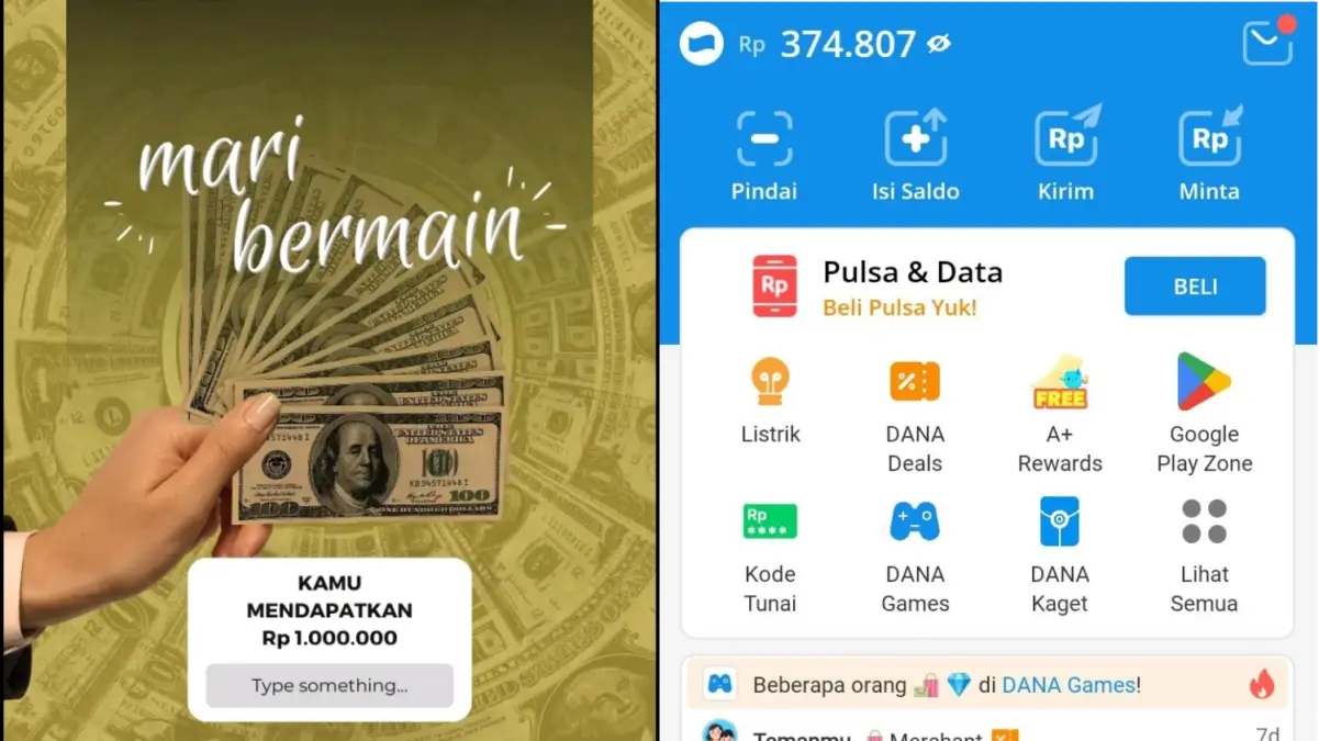 Saldo DANA Gratis Langsung Cair