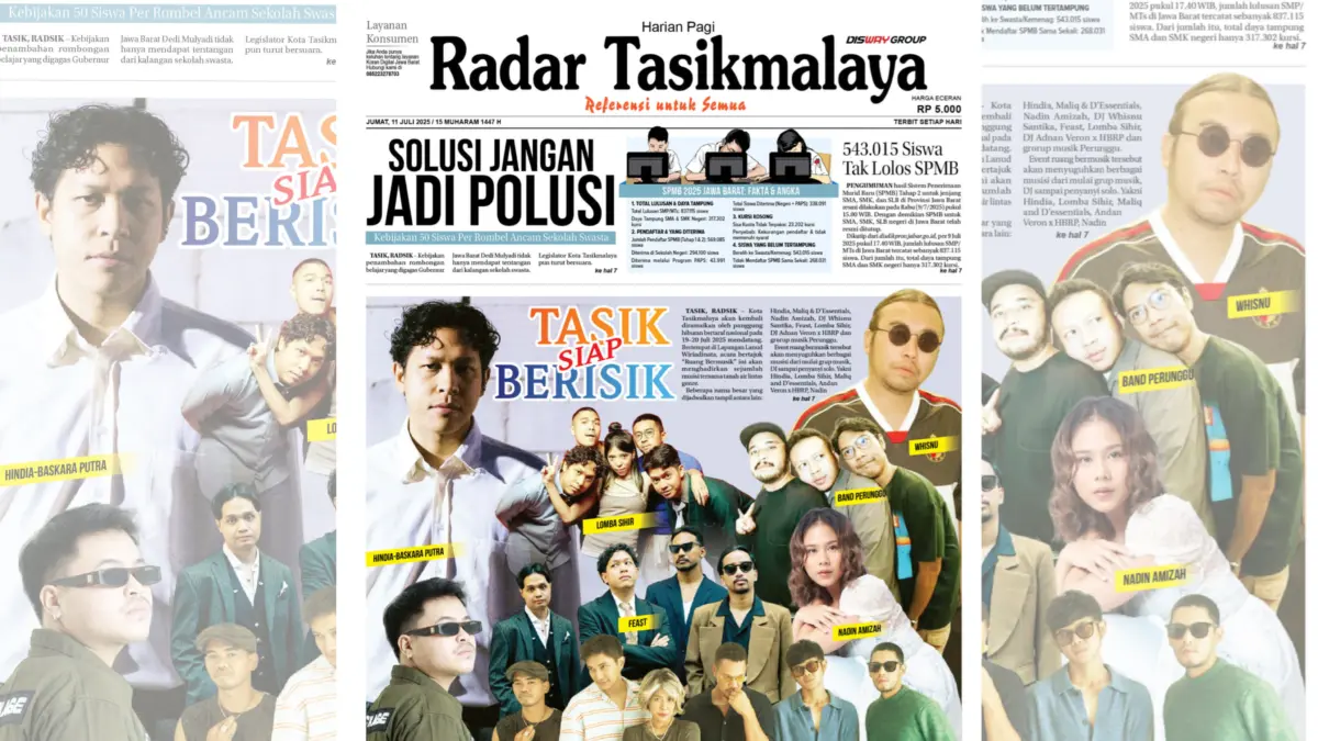 Konser musik Tasikmalaya, ruang bermusik 2025, musik dj band indie