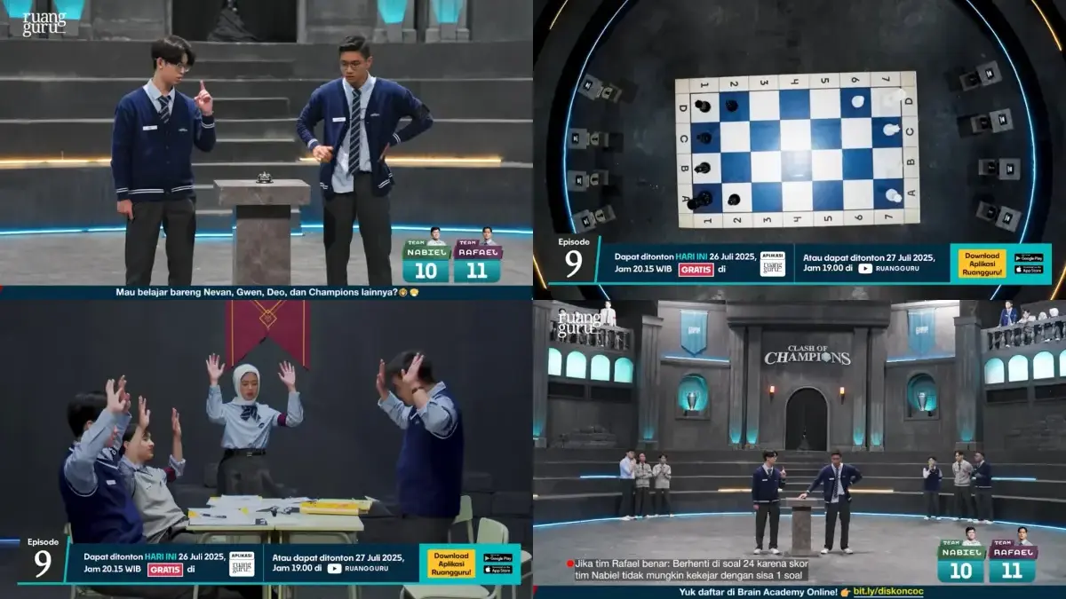 Rekap Episode 9 Clash of Champion Season 2 (tangkapan layar YouTube Ruangguru)