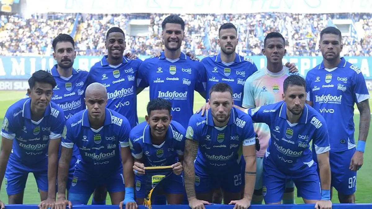Skuad Persib yang diturunkan saat mengalahkan Manila Digger FC di Play-off ACL 2 2025-2026