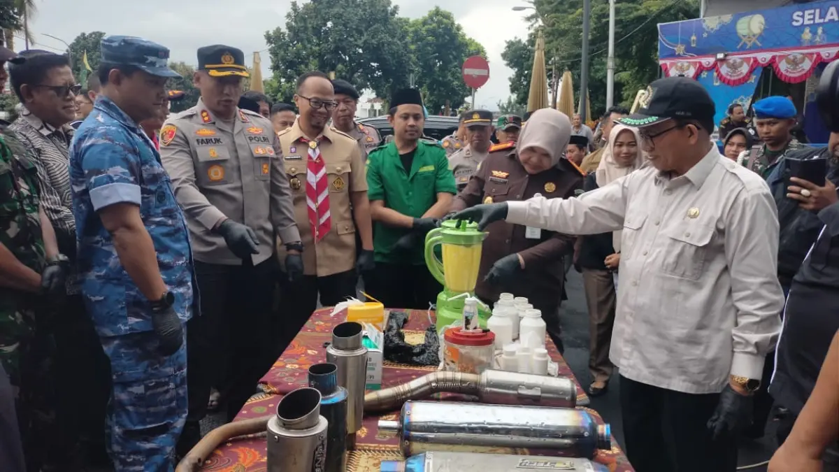 Pemusnahan barang bukti polres tasikmalaya kota, miras narkoba knalpot bisiing