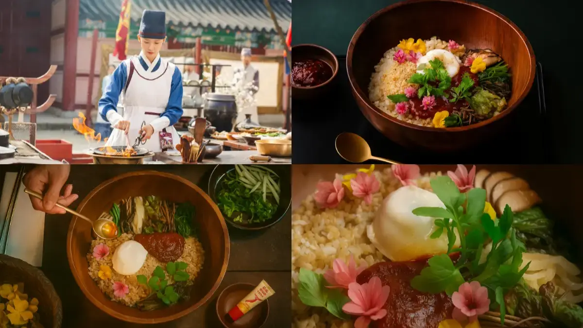 Bibimbap Mentega Gochujang Bon Appetit Your Majesty (ilustrasi by ChatGPT dan imdb.com)