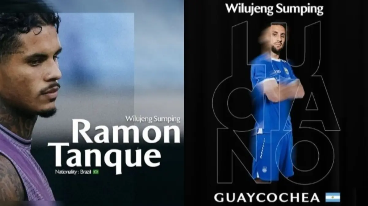 Pemain asing Persib Ramon Tanque dan Luciano Guaycochea
