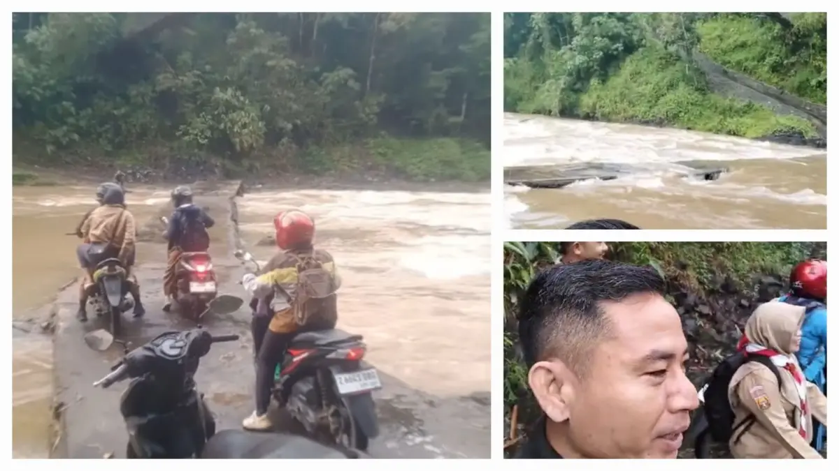 Jalan leuwi eretan di Nagrog Cipatujah