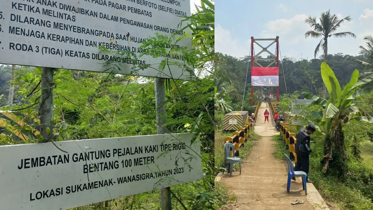 Jembatan Gantung Sukamenak, Wanasigra