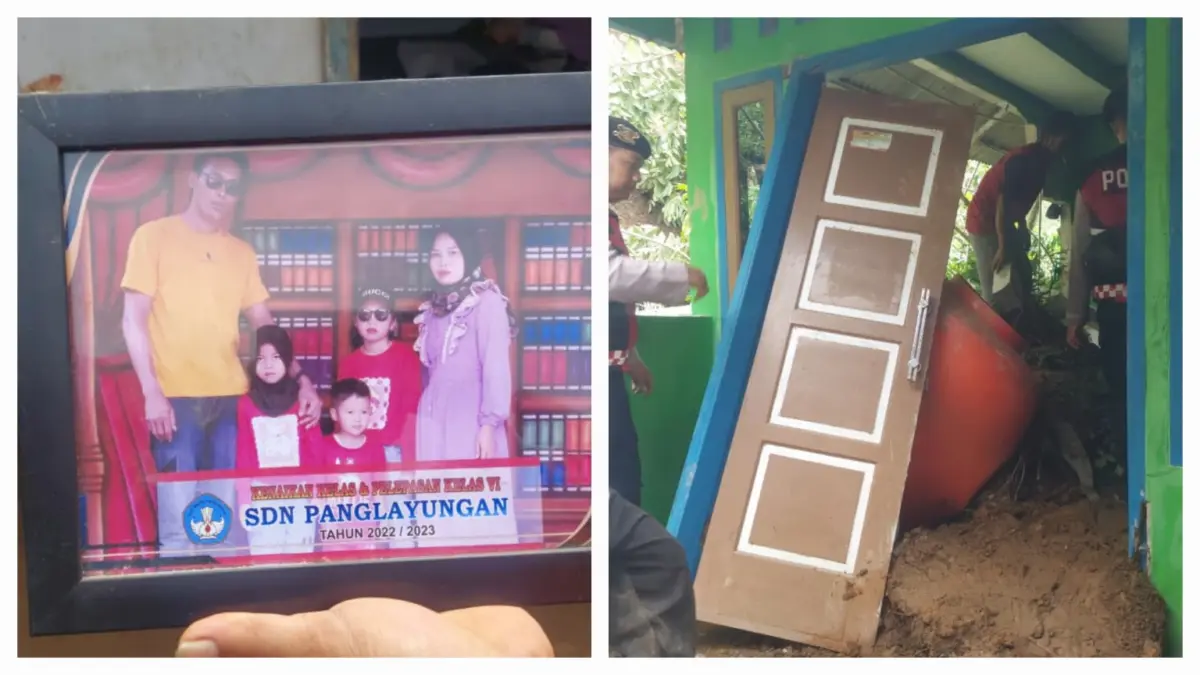 Longsor di Kabupaten Tasikmalaya cigalontang