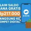Klaim Saldo DANA Gratis